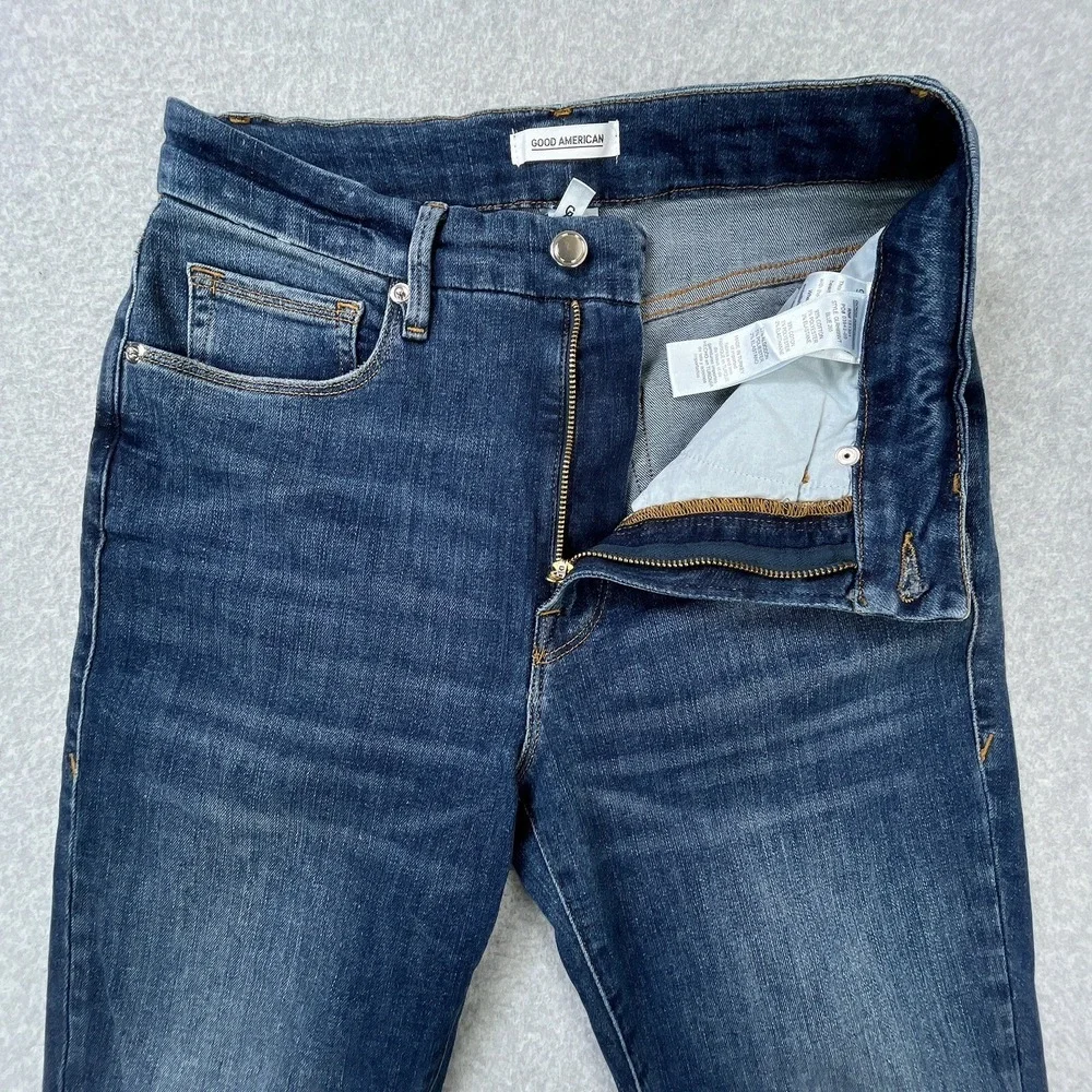 Good American Jeans Womens Sz 4 / 27 (27 x 28.5) Good Legs Skinny Stretch Denim - Picture 7 of 10